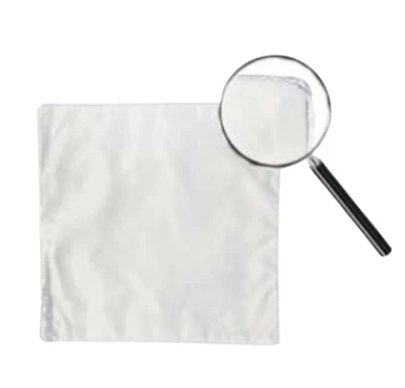 ציפה מרובה סאטן לבן עם תפר כסף 39.5*39.5