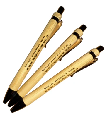 עט עץ רושם מדהים וכתיבה חלקה בחריטה אישית